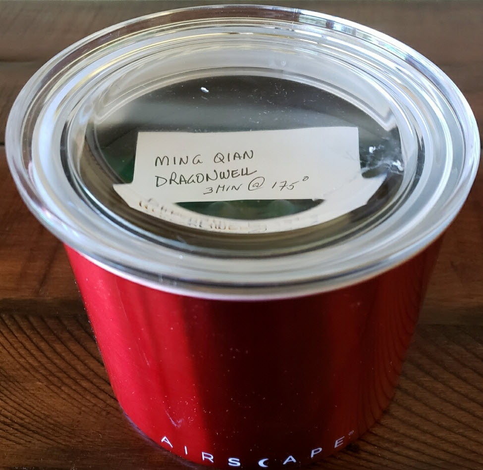 Airscape 4" Small Stainless Steel Storage Container - Red - Image 2