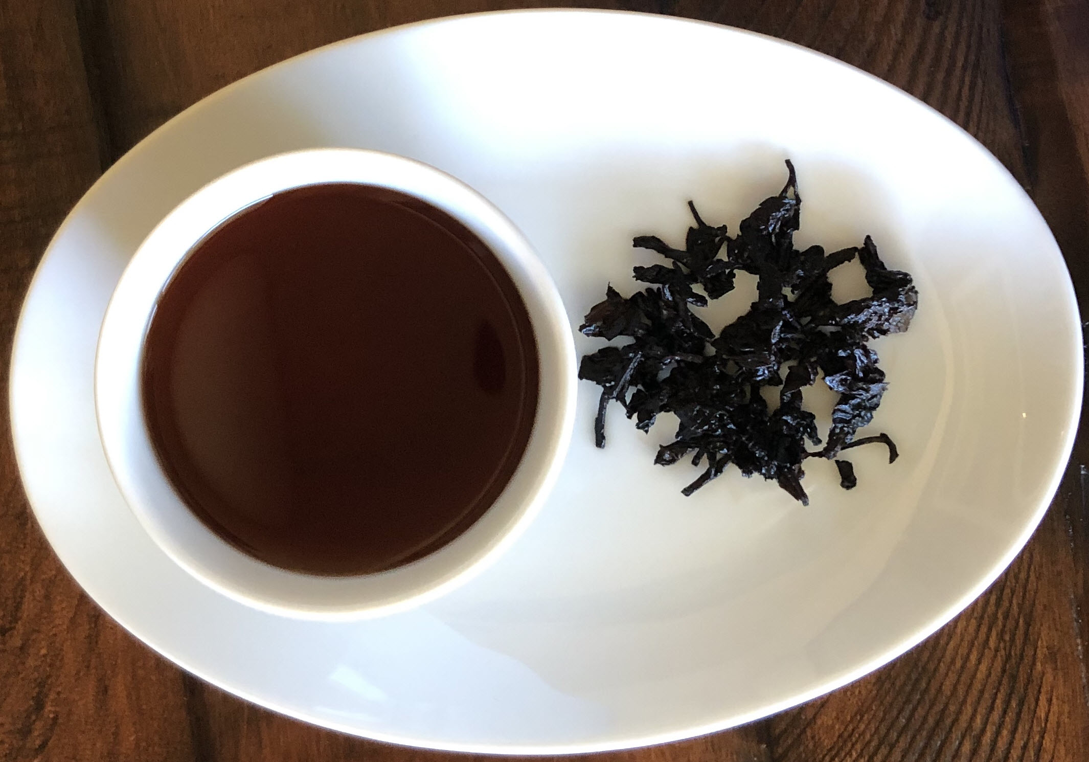 Cuppa and infused leaves